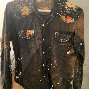 Grail Paint-Splattered Blouse